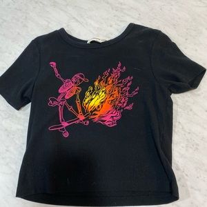 Graphic cropped Shirt